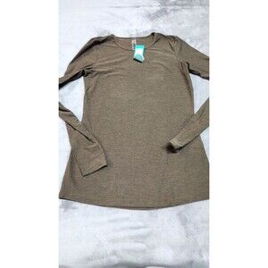 NWT Beyond Yoga Women's Small Olive Featherweight Classic Crew Pullover